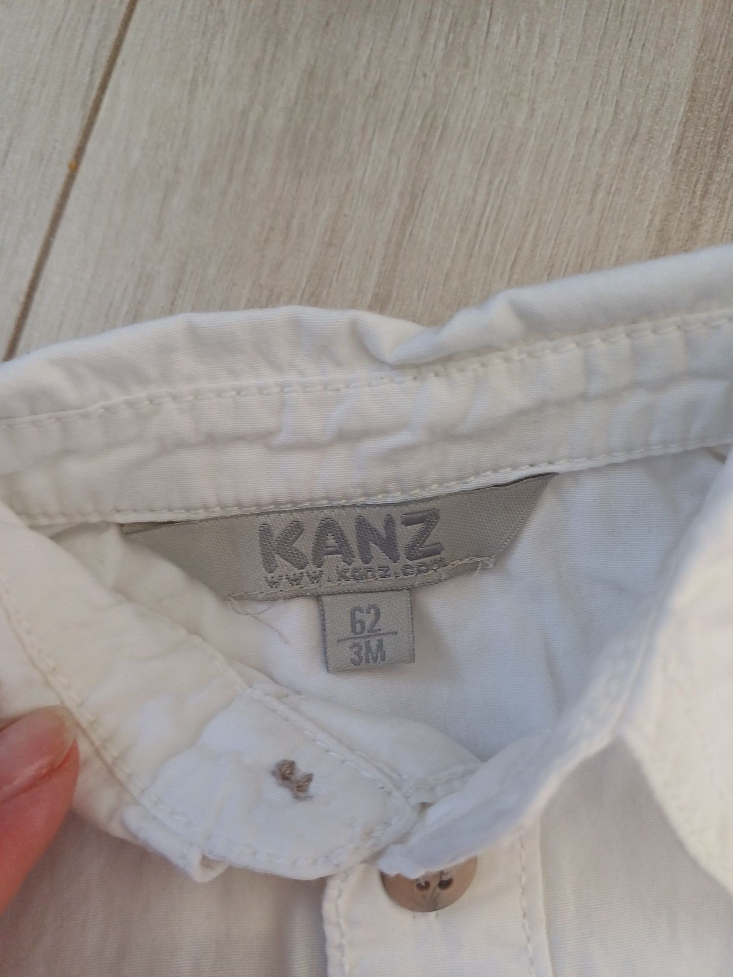 Elegancki komplet dla malucha koszula spodnie Kanz rozm 62cm