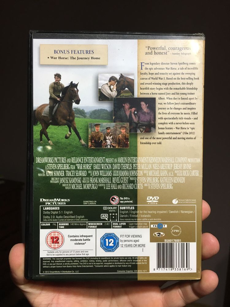 DVD фільм Бойовий кінь англійською