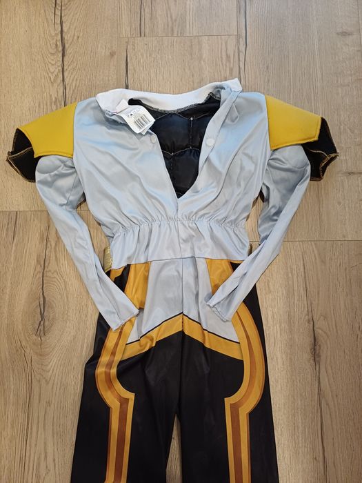 Strój na bal karnawałowy Power Rangers żółty r. 122/128 stan dobry+