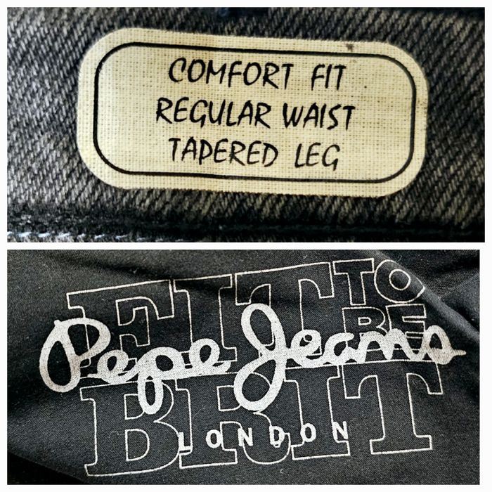 Nowe czarne męskie spodnie Pepe Jeans, rozmiar 34/28