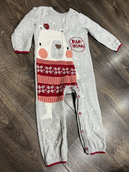Новорічний ромпер, різдвяний комбінезон, ромпер на новий рік