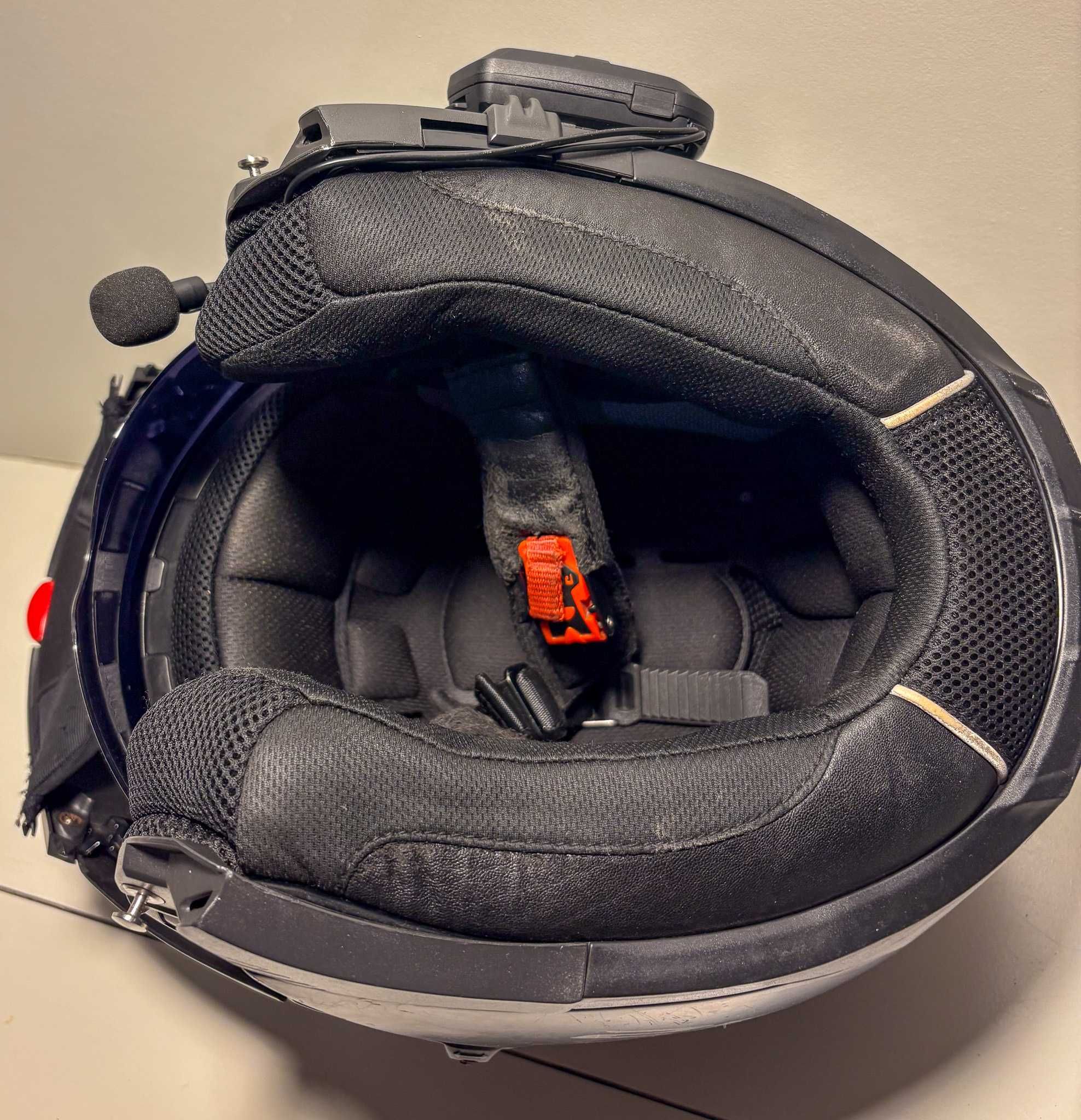 Capacete mota LS2 Strobe (tamanho L) com Cardo Spirit