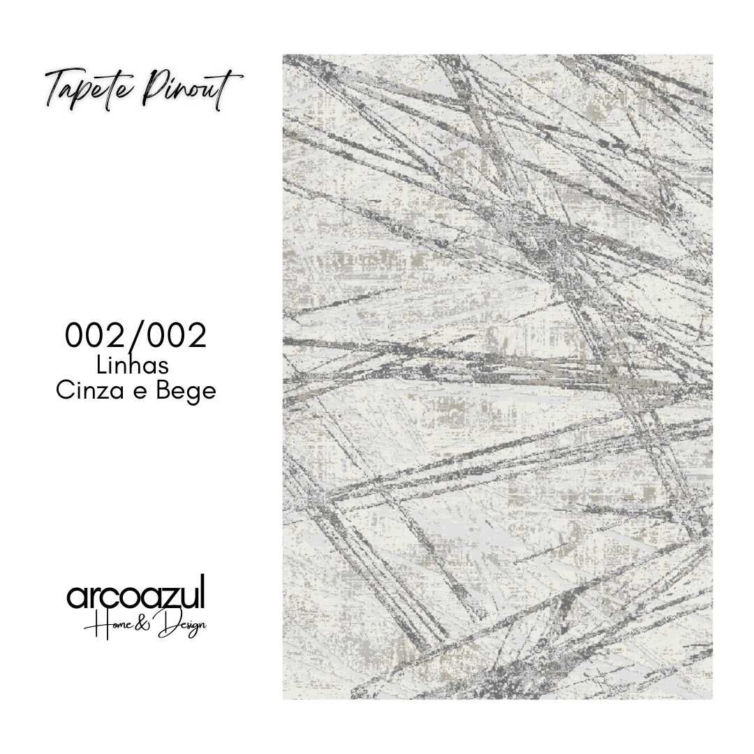 Tapete Pinout Desgastado - 135x195cm - Varias Cores By Arcoazul