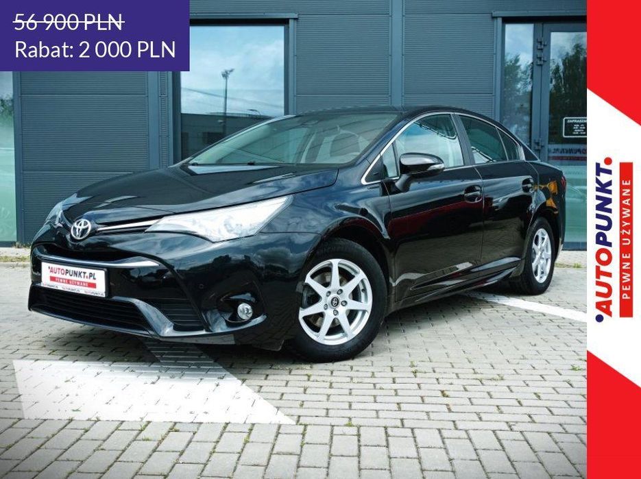Toyota Avensis Active 1.6 132KM *, 2017r. Salon Polska * NISKI PRZEBIEG * Cz. Parkowa