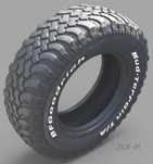 1x Opona BF-Goodrich Mud-Terrain T/A Km 255/70R16 115/112Q (1)