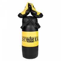 Боксерский набор "Желто-черный" Strateg 2073ST