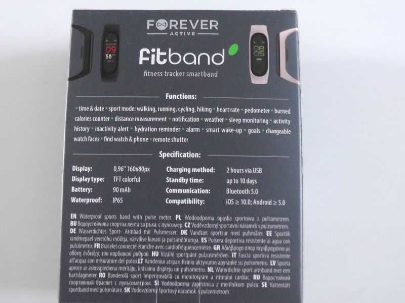 Opaska Smartband Zegarek opaska sportowa Fitband