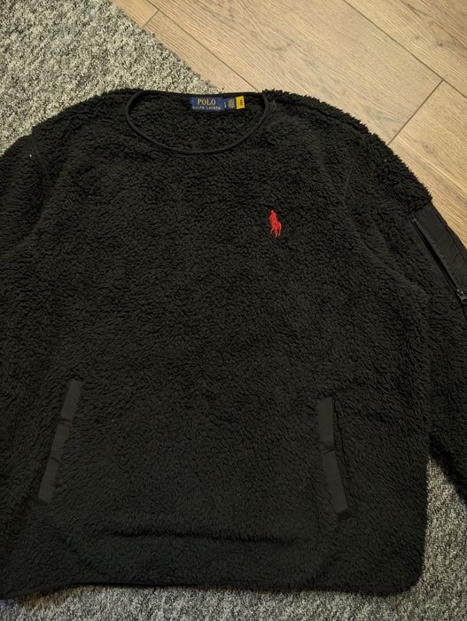 Флісова кофта тедді Polo Ralph Lauren performance sweatshirt drip