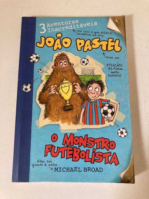 Livro - João Pastel - O Monstro Futebolista (ctt editorial grátis)