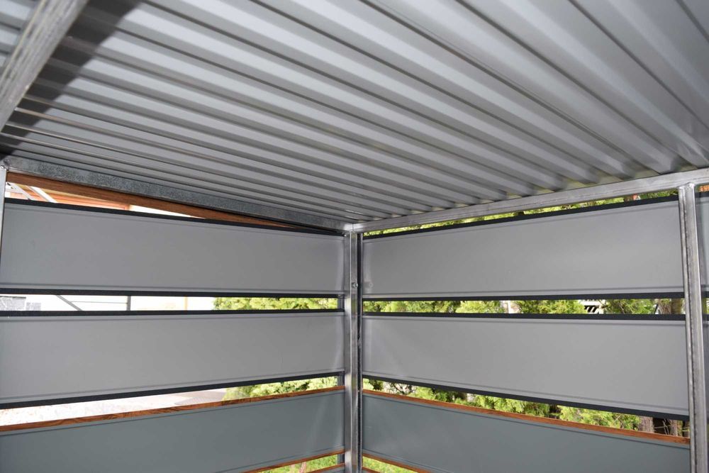 Wiata śmietnikowa panelowa 4x3 m Altana śmietnikowa - PRODUCENT