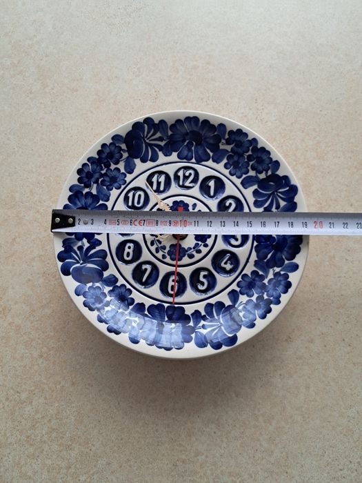 Porcelanowy zegar Fajans Włocławek