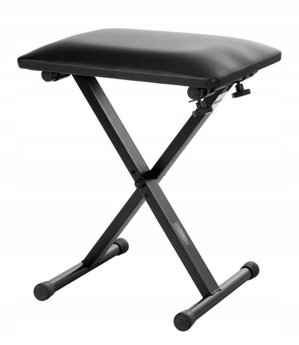 Stolek do keyboardu regulowany składany czarny