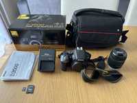 Nikon D3500 zestaw z obiektywem + torba + karta
