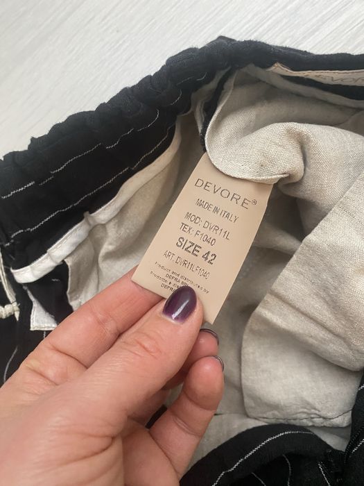 Чудові лляні брюки ьежевого та чорного кольрів