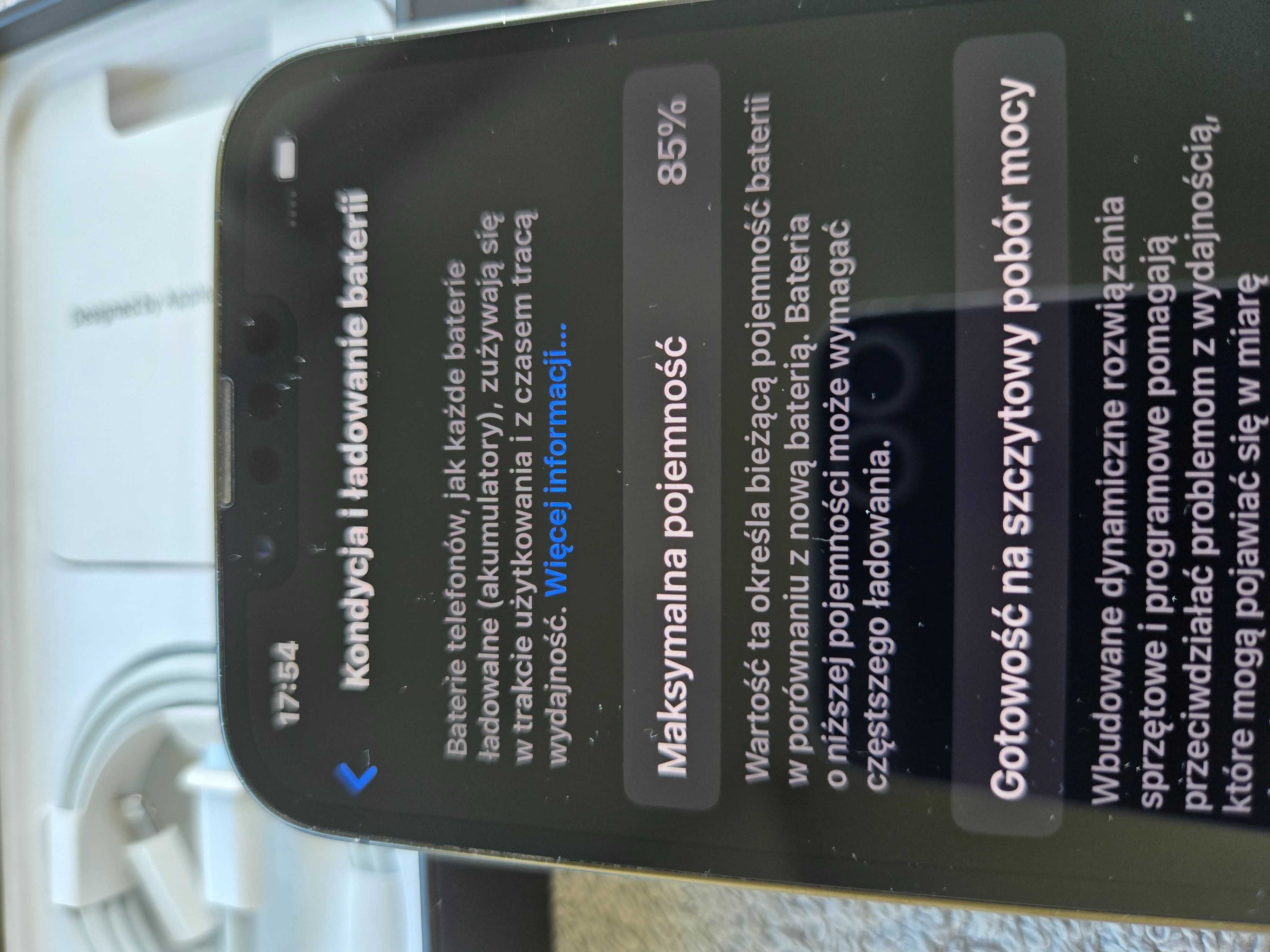 iPhone 13 Pro 128 GB Graphite Cały komplet