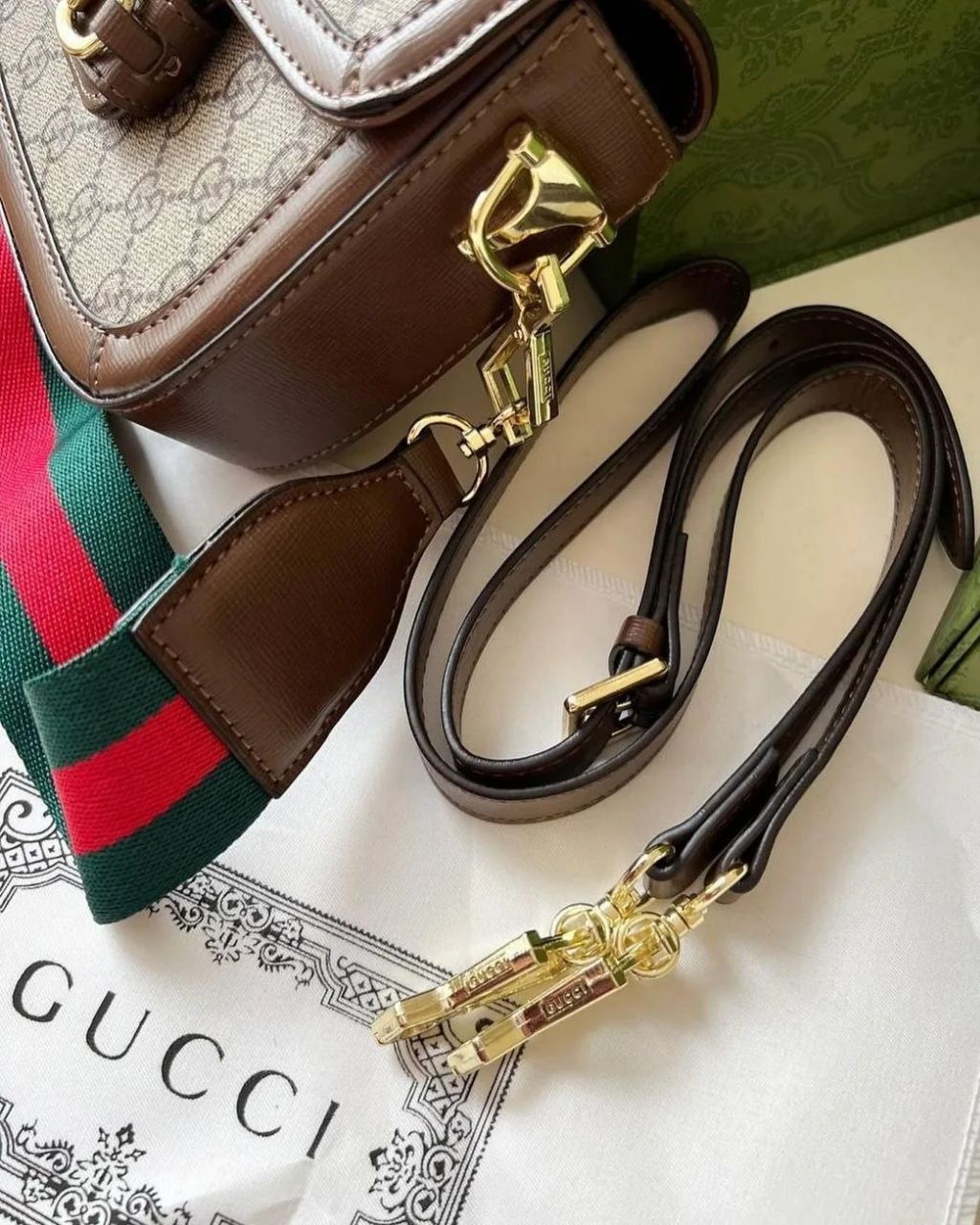 Кожаная люксовая сумка Gucci horse mini, Сумка Гуччи