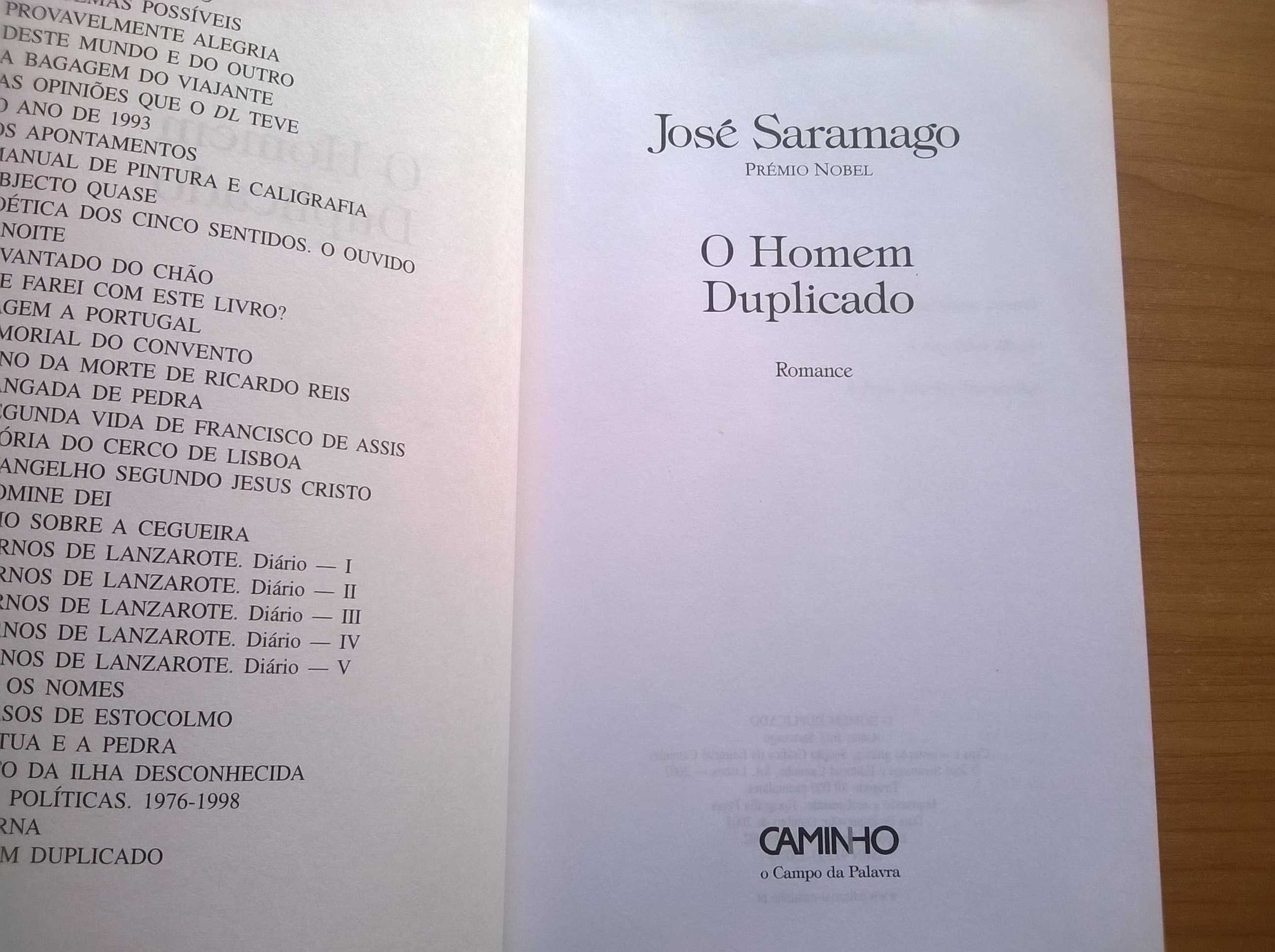 O Homem Duplicado (1.ª edição) - da Caminho - josé Saramago