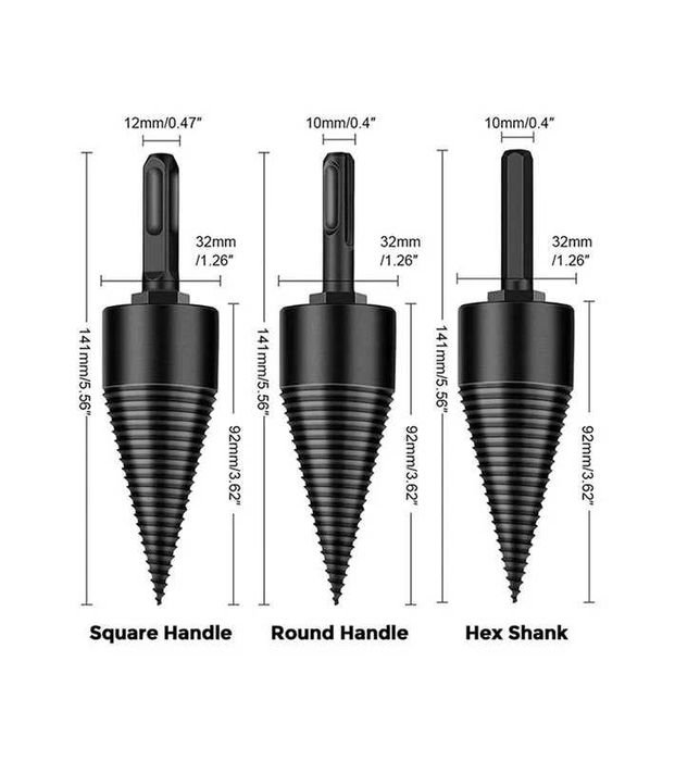 Broca Divisora de Madeira, com 3 Adaptadores