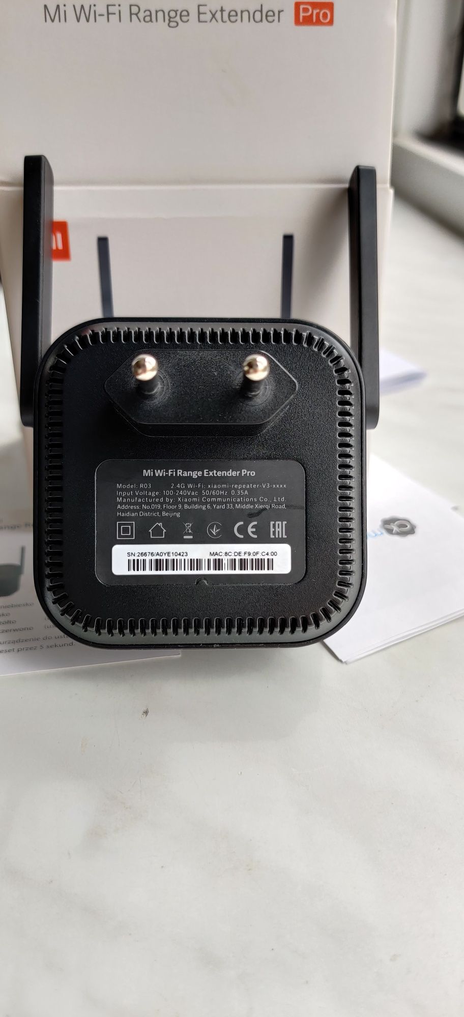 Wzmacniacz sieci Xiaomi Mi Range Extender Pro R03 2.4 GHz, Wi-Fi