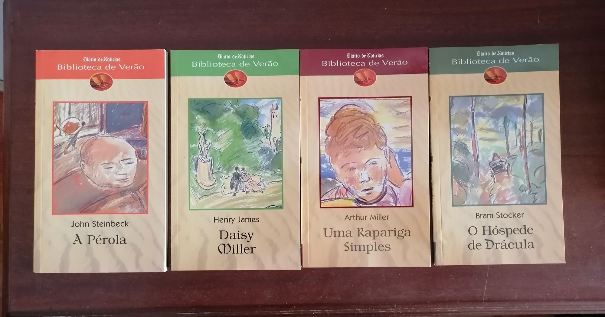 Livros da colecção "Biblioteca de Verão" do Diário de Notícias
