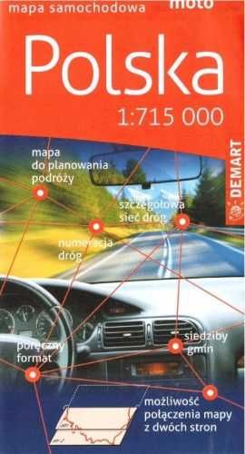 Polska - mapa samochodowa 1:715000