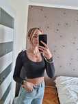 Bluzka crop top Stradivarius 36
