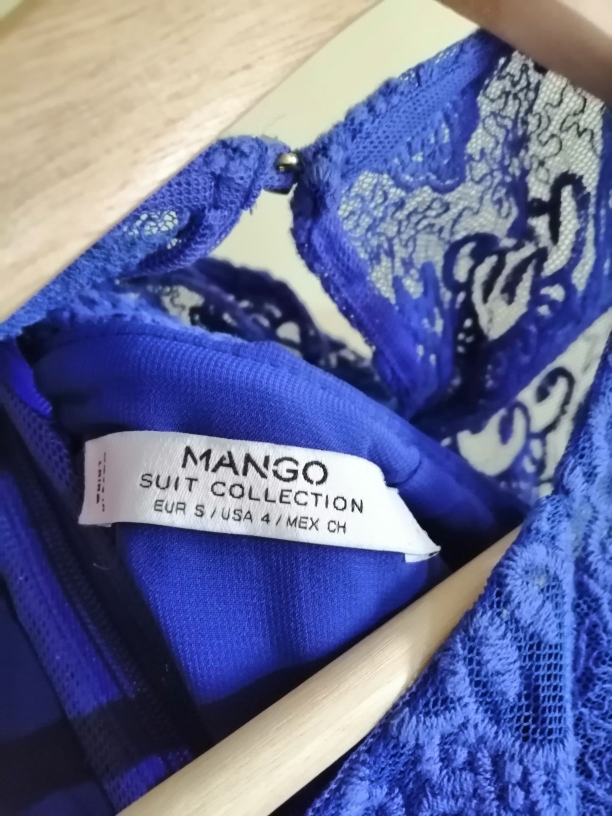 Vestido de Gala Azul Mango