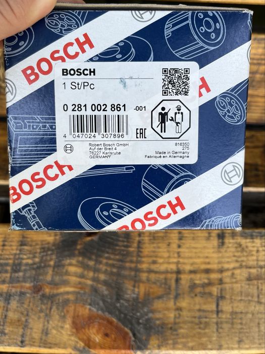 Датчик потоку повітря MAF - (Mass Airflow) 0281002861 Bosch.