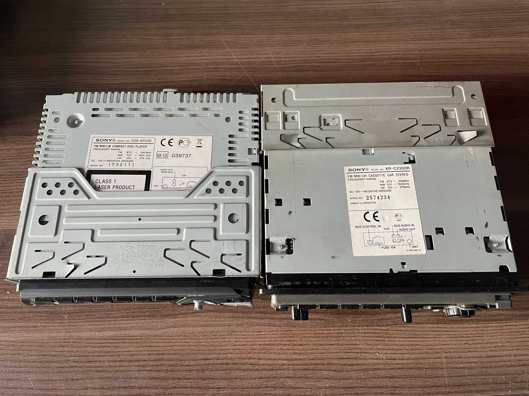 Radia samochodowe Sony CDX-GT230 i XR-C2300R
