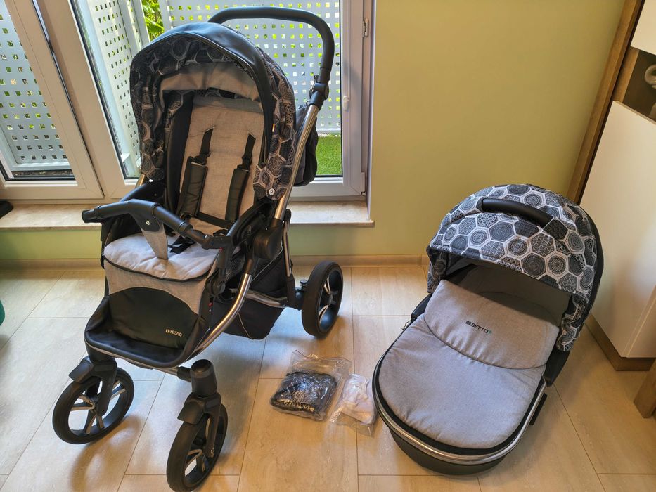 Wózek Bebbetto bresso premium class + Gondola