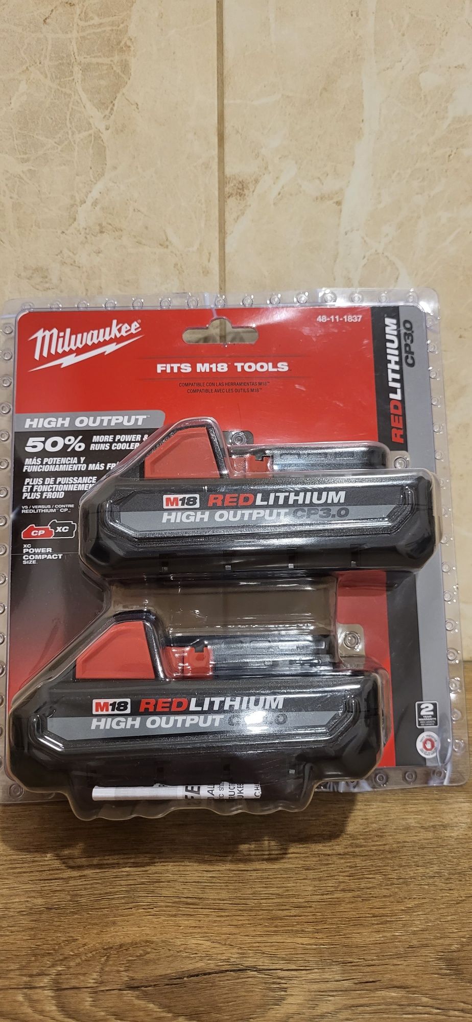 Milwaukee 3.0 M18 High Output Акумулятор Стартовый набор 3Ач