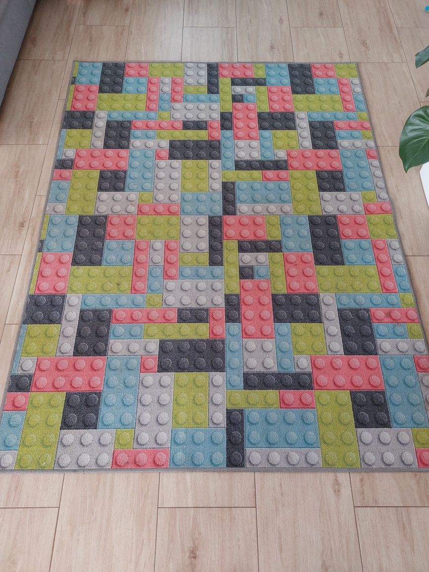 Dywan 150x200 dziecięcy klocki lego