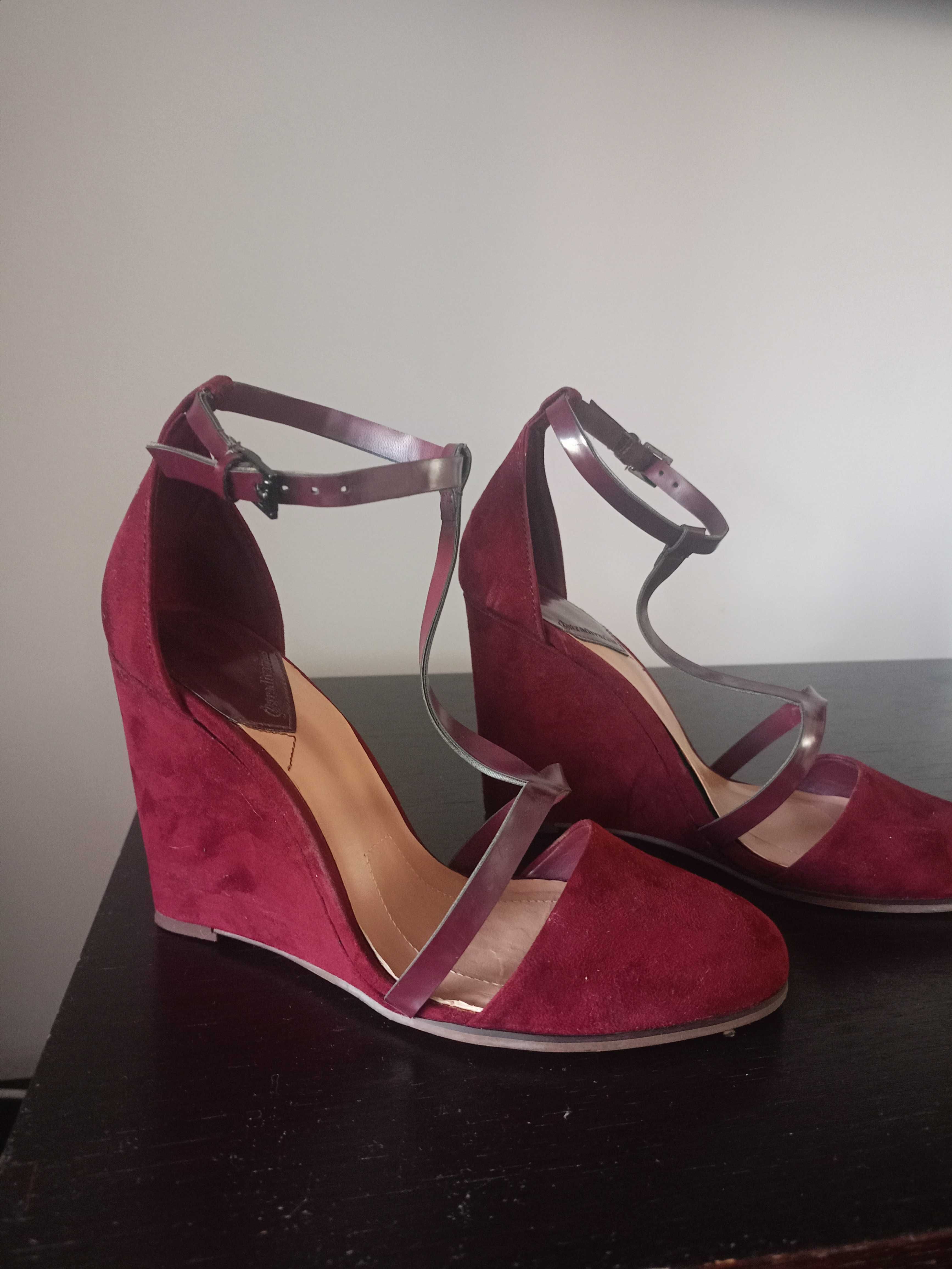 Buty bordo,39 ,Stradivarius