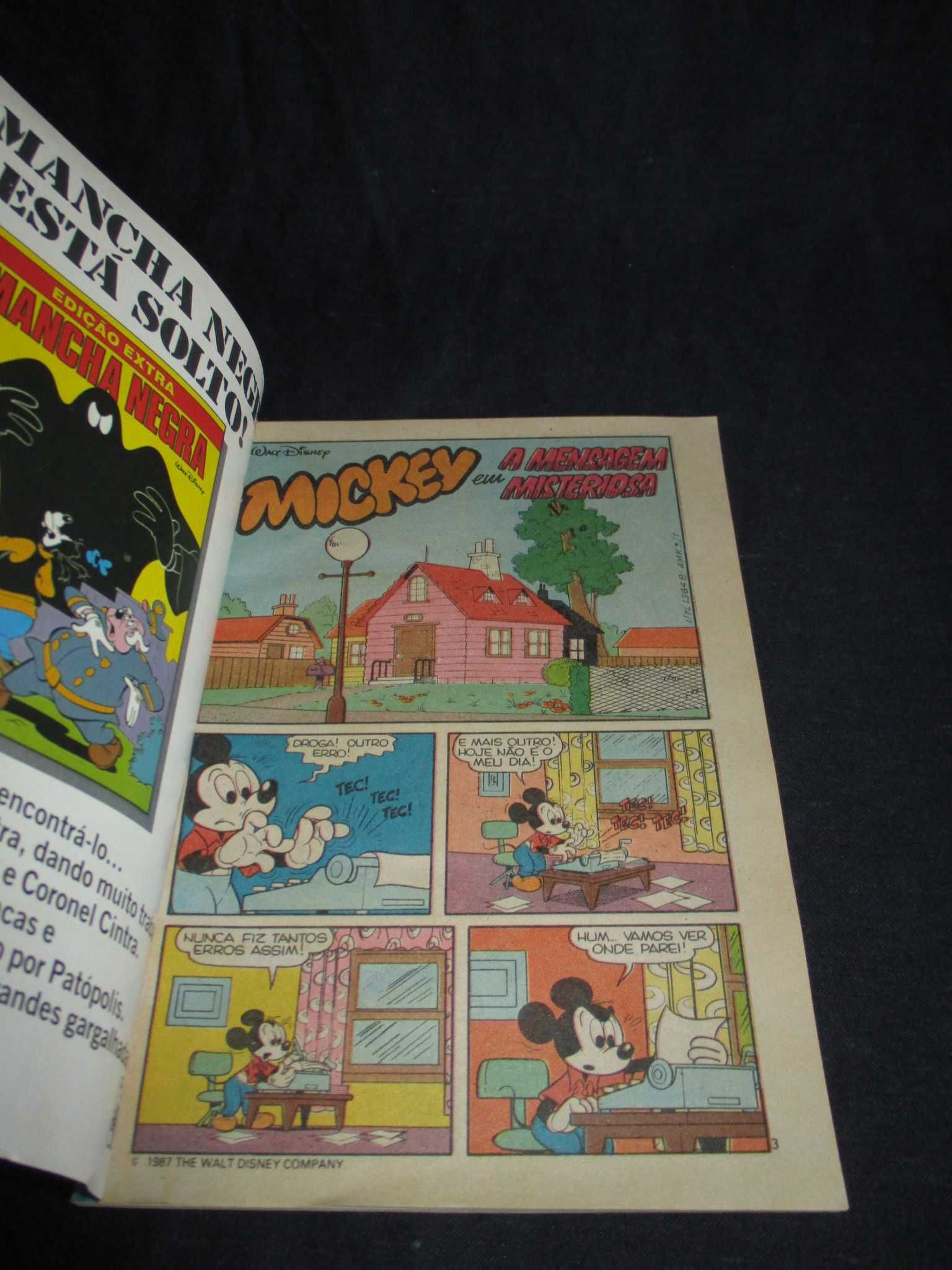 Livro BD Almanaque do Mickey 3 Abril 1987