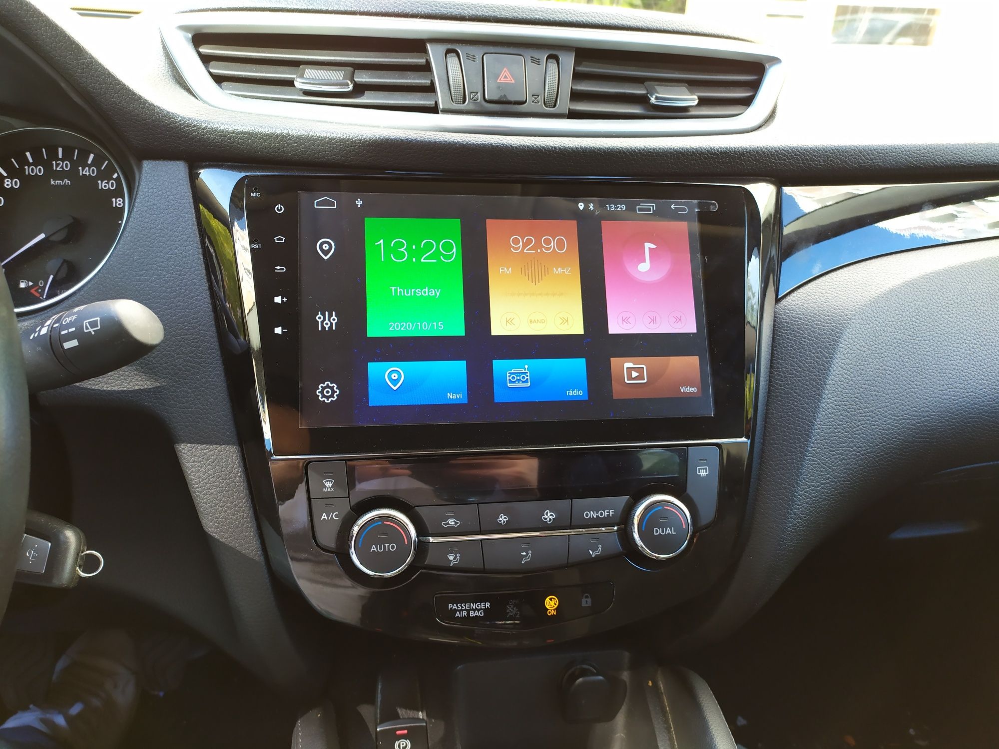 Auto rádio Nissan Qashqai X-Trail Gps Bluetooth USB Carplay & Android