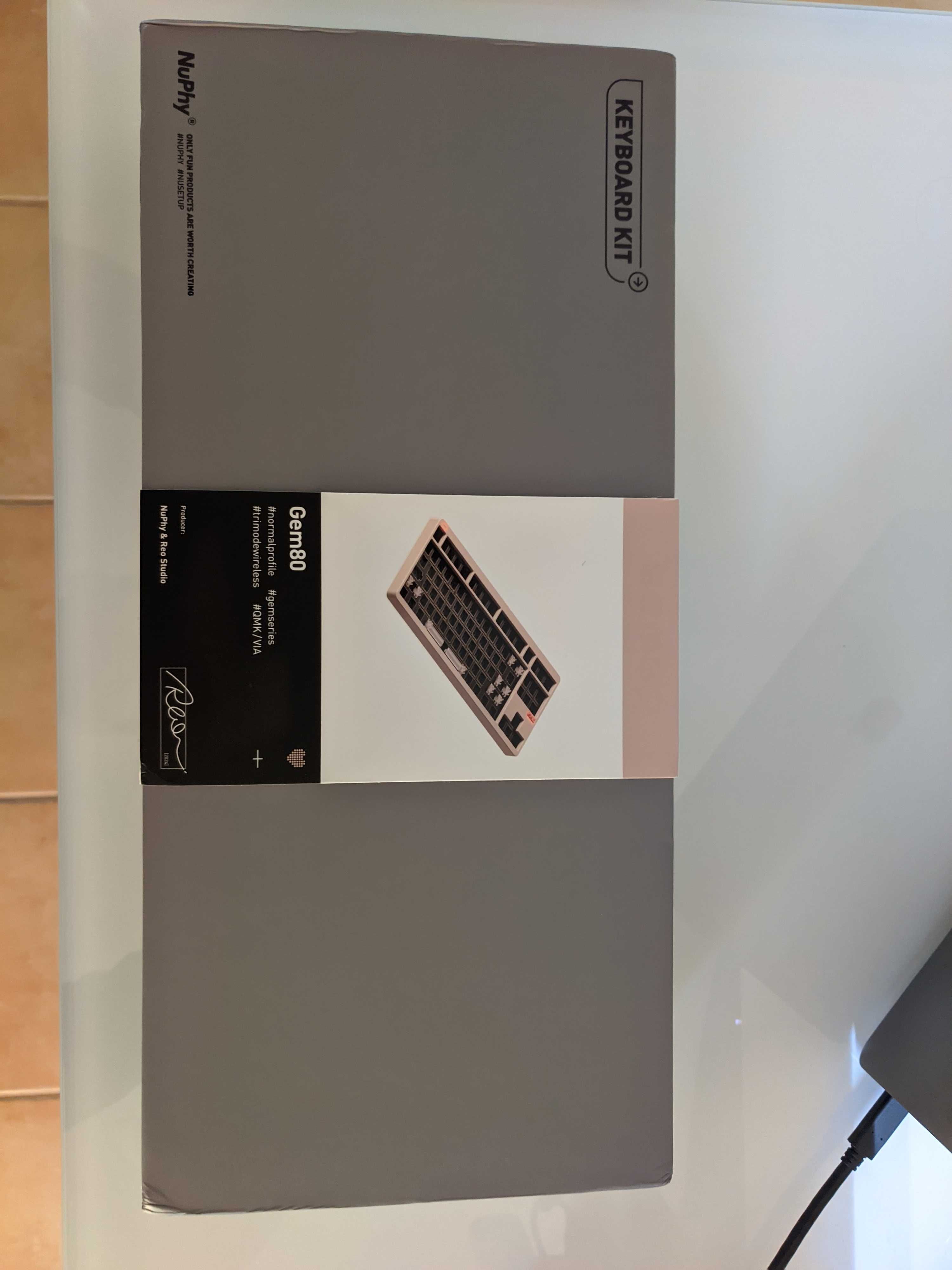 Teclado Mecânico Custom NuPhy Gem80 | Como Novo | RGB | Wireless