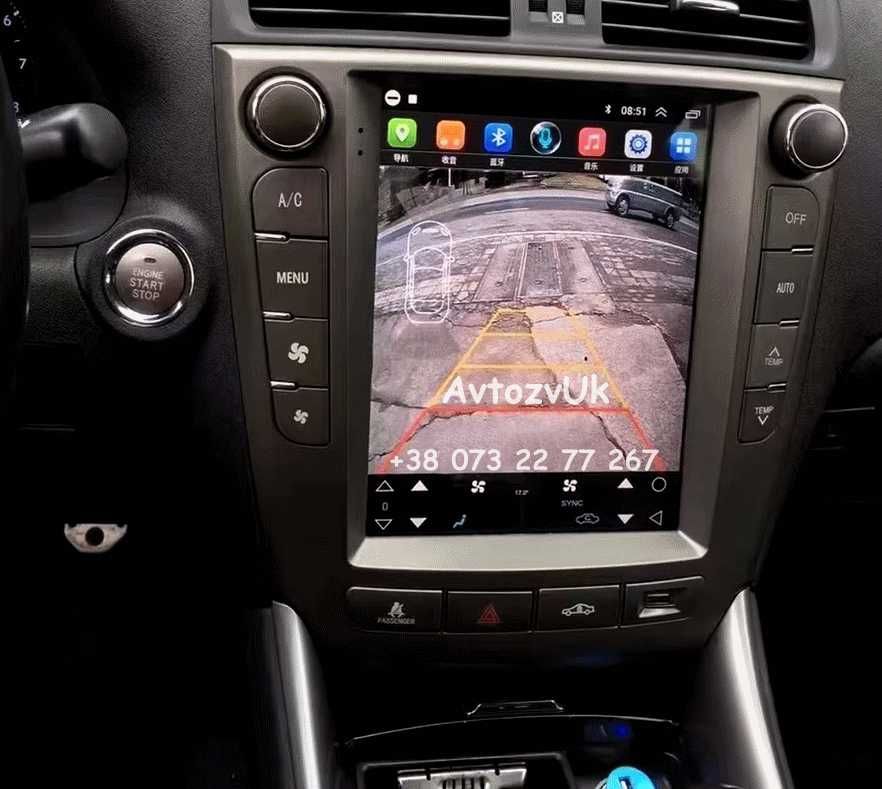 Магнитола Lexus IS250 GS300 GPS TV USB 2 дин Лексус CarPlay Android 14