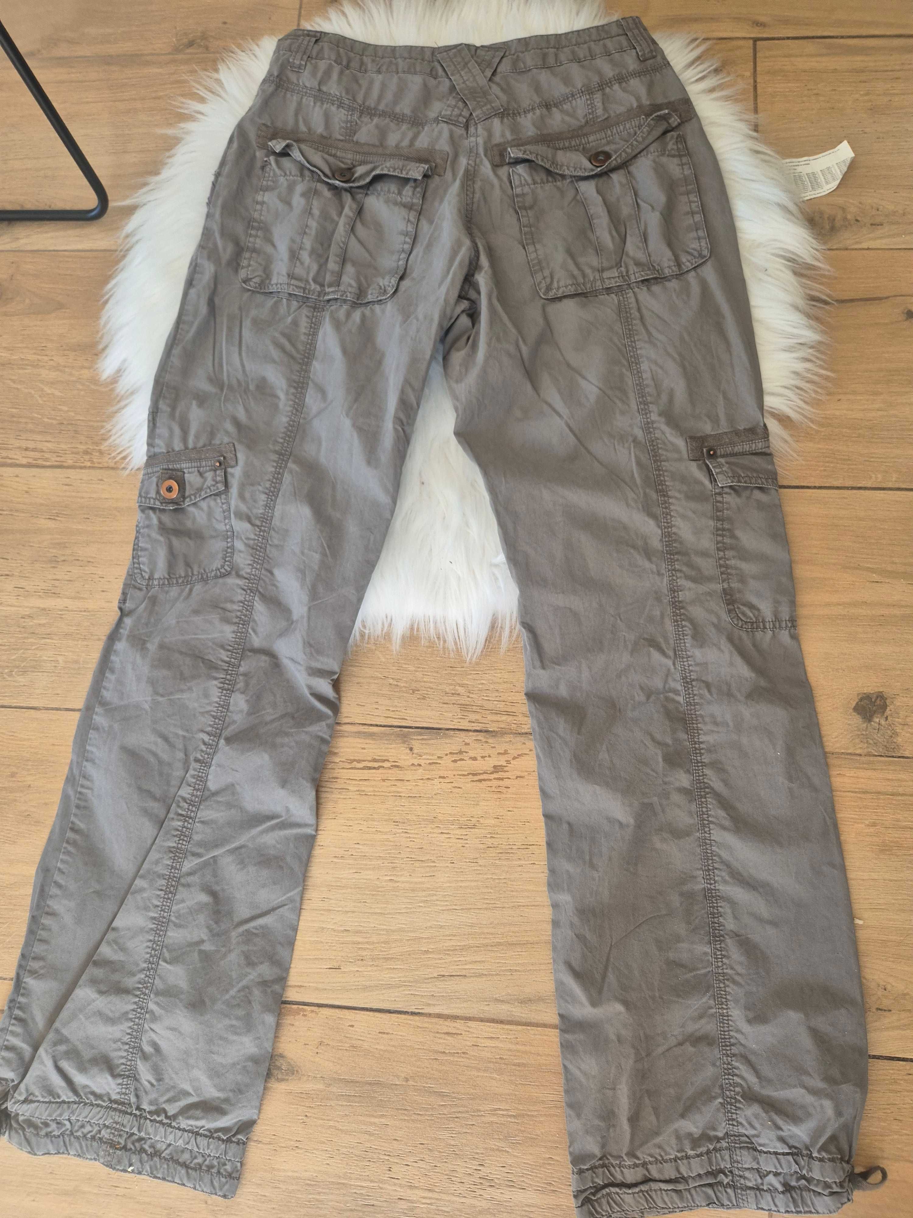 Spodnie khaki cotton bawełna swag y2k bojówki boyfriend Yessica 34/XS