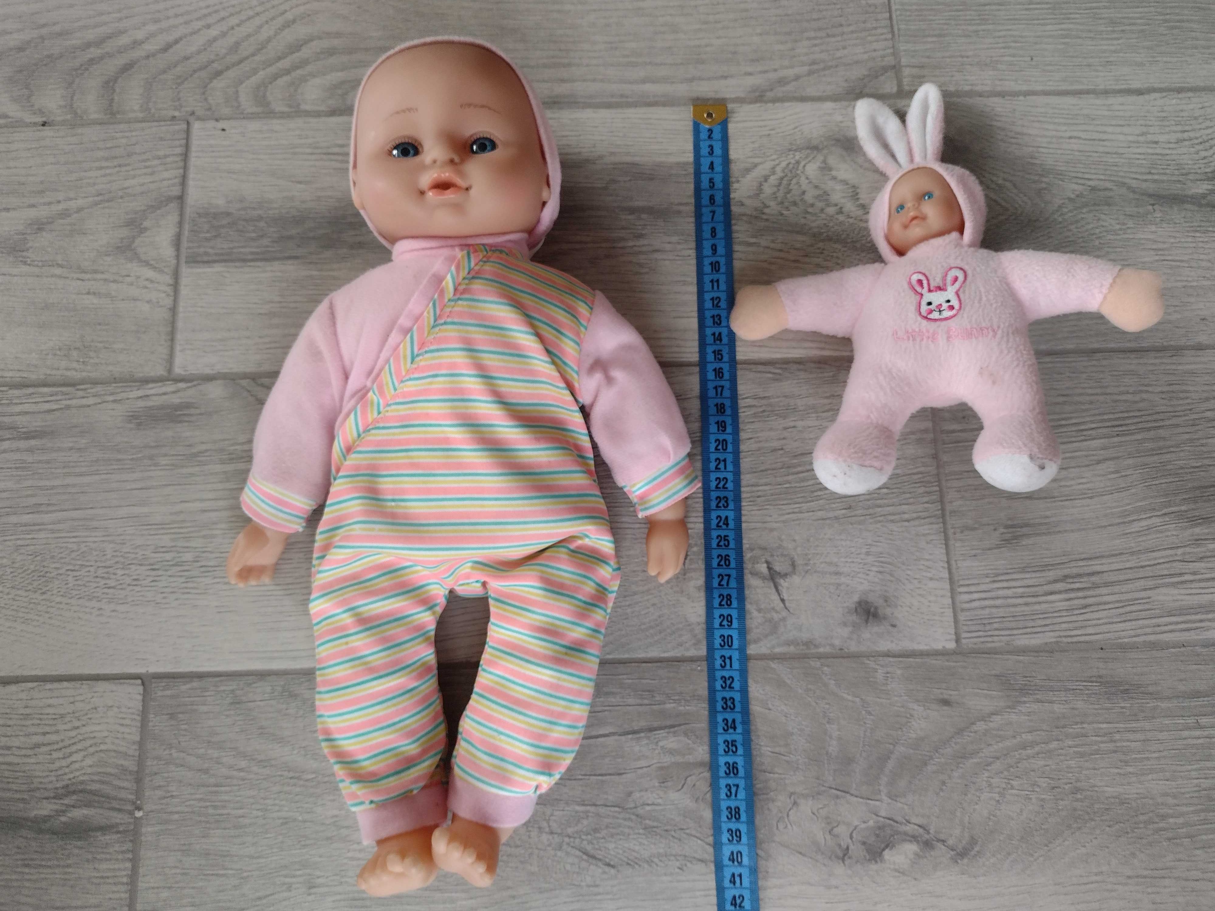 Lalka bobas dwie lalki i czapeczka na Mikołaja