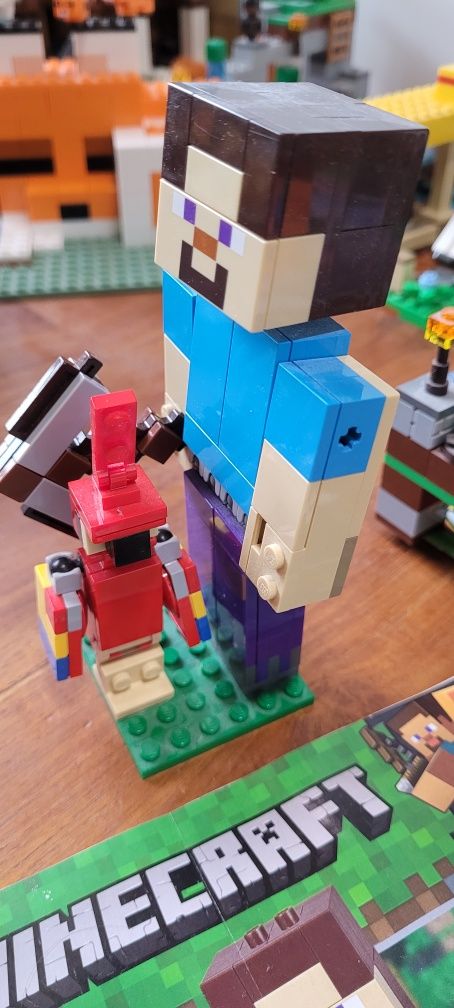 Lego Minecraft 21148 Steve z papugą
