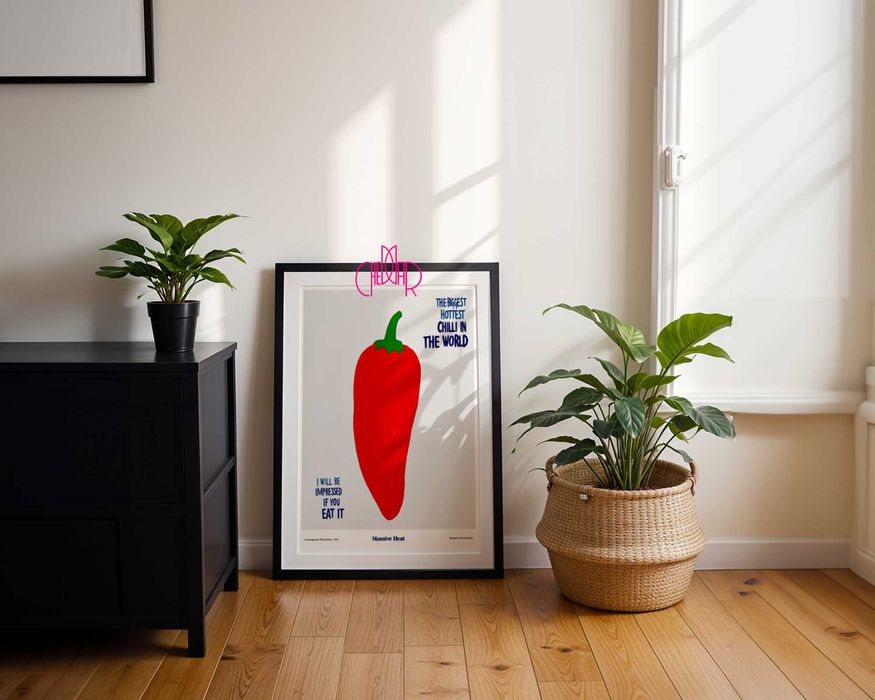 Plakat Massive Heat- najostrzejsza papryczka chilli na Świecie