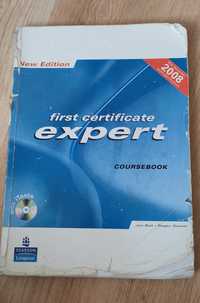Książka first certificate expert, coursebook, do nauki angielskiego
