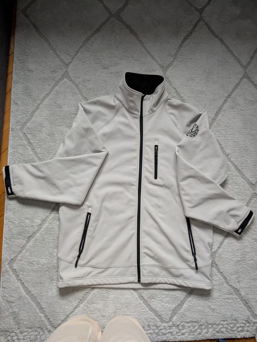 Męski Softshell kurtka jasna rozmiar XL męska na polarze robocza bluza