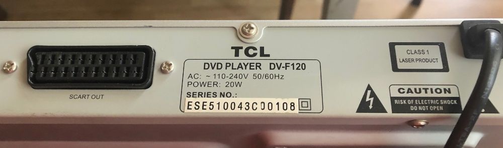 Продам рабочий, в прекрасном состоянии DVD плеер TLC DV-F120