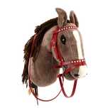 Ogłowie dla hobby horse A3 angielskie ze skóry naturalnej