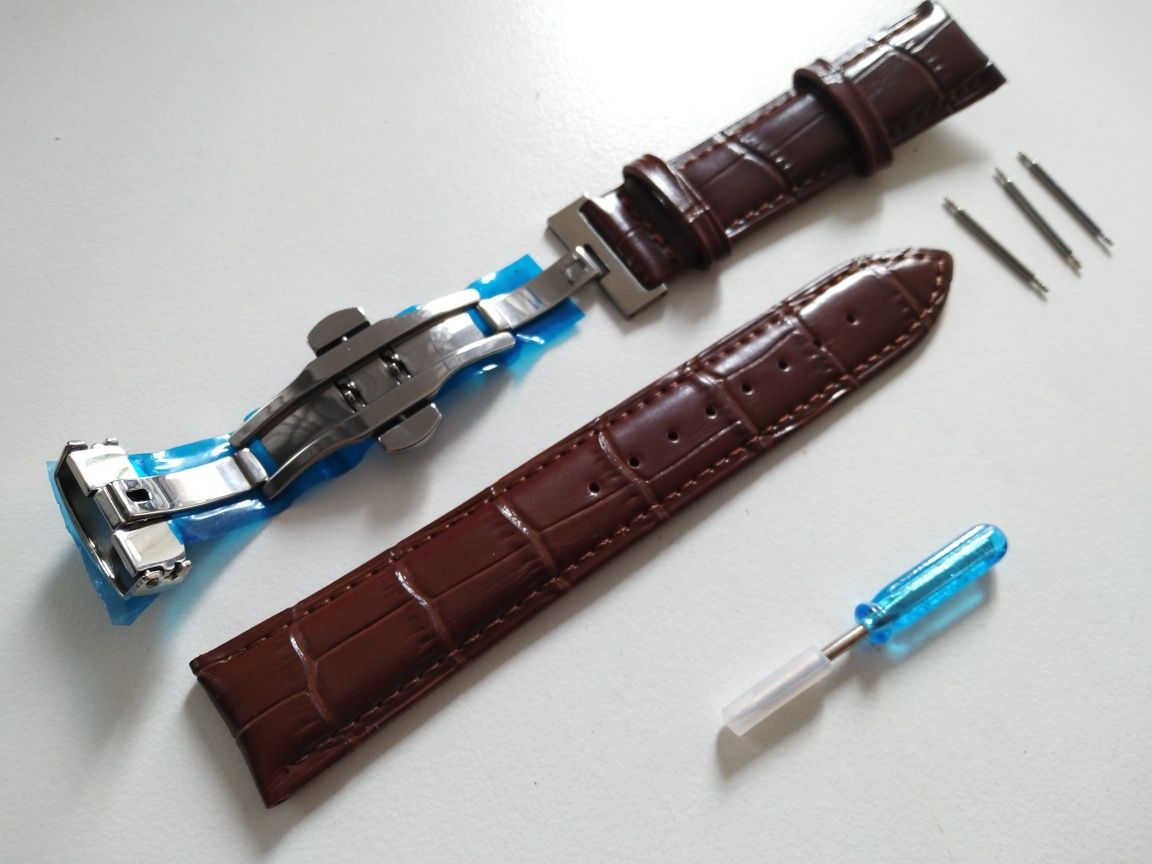 Pasek do zegarka 20 mm z zapięciem motylkowym