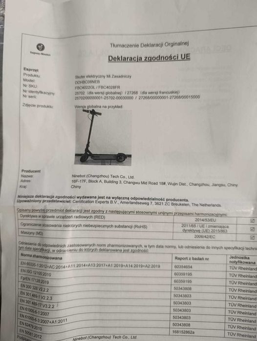 Hulajnoga elektryczna MI