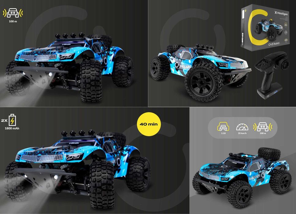 Samochód Zdalnie Sterowany Auto RC X HOOLIGAN 35km/h Napęd 4x4 Prezent