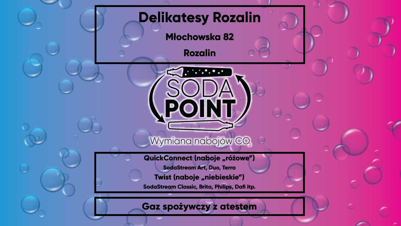 Sodastream Rozalin, Młochowska 82 Wymiana nabojów CO2