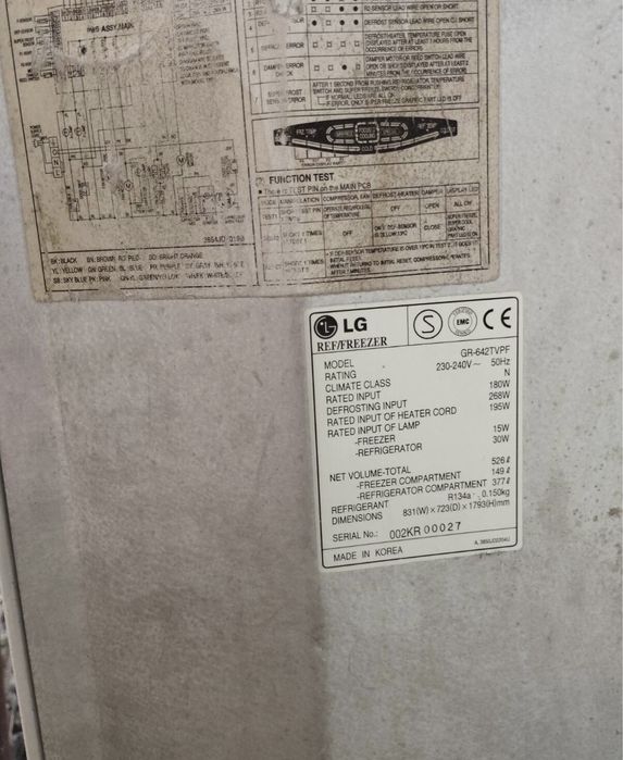 Холодильник LG-GR 642 TVPF